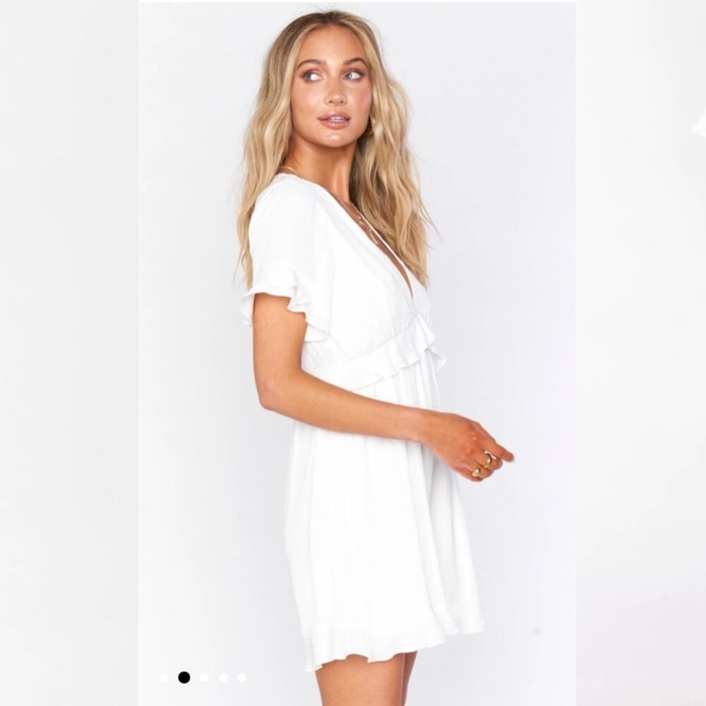 NWOT Show me Your Mumu Virginia white mini dress XS - Picture 6 of 11